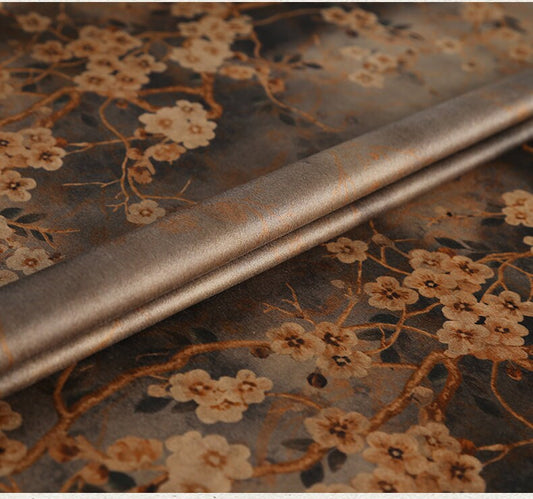BMYH - Handmade 65 Momme PIZI Mud Silk Satin Fabric - 112cm by the Yard