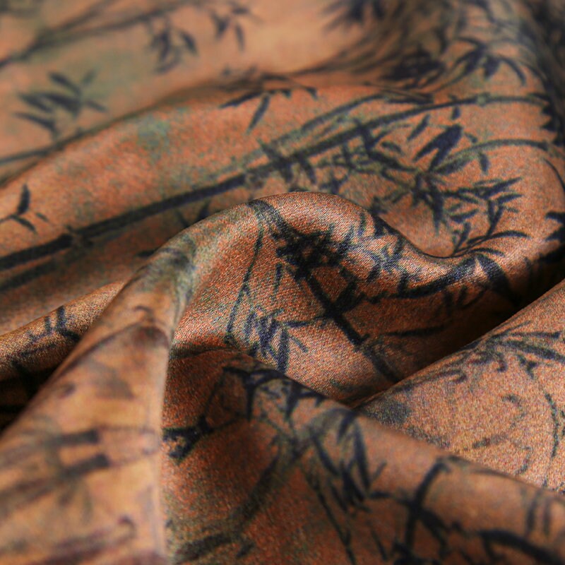 ZL - Handmade 70 Momme PIZI Mud Silk Satin Fabric - 112cm by the Yard