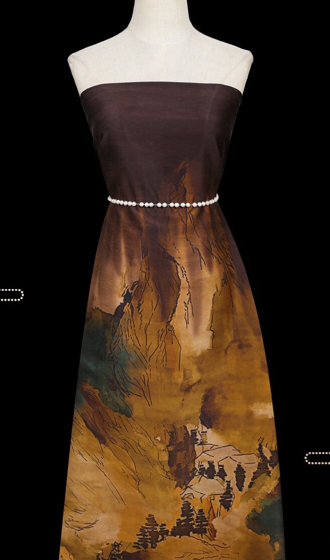 ZSSWYH - Handmade 50 Momme PIZI Mud Silk Satin Fabric - 115cm by the Yard