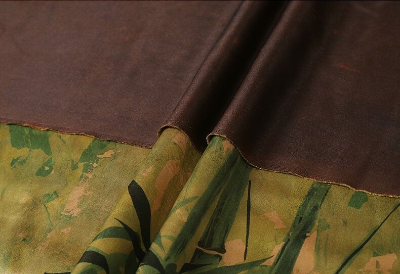ZY - Handmade 50 Momme PIZI Mud Silk Satin Fabric - 112cm by the Yard