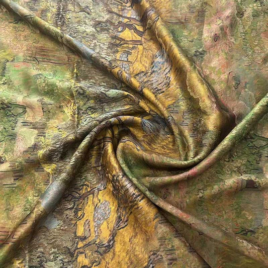YHSL- Handmade 40 Momme Mud Silk Satin Fabric By the Yard