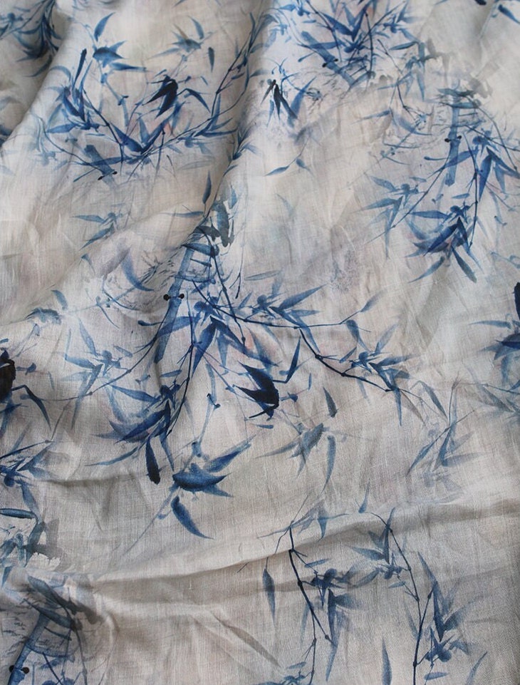 LZHU - Digital Printing 42 Thread Count Ramie Fabric - 145cm wide by the Yard