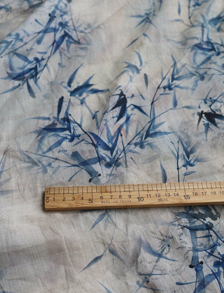 LZHU - Digital Printing 42 Thread Count Ramie Fabric - 145cm wide by the Yard