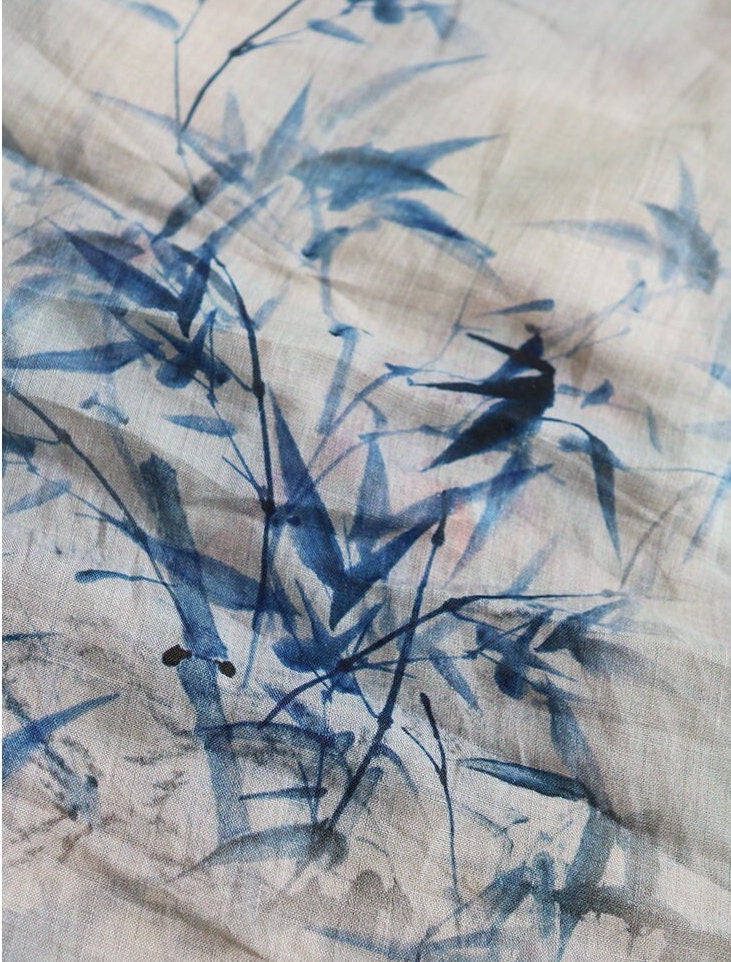 LZHU - Digital Printing 42 Thread Count Ramie Fabric - 145cm wide by the Yard