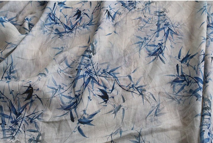 LZHU - Digital Printing 42 Thread Count Ramie Fabric - 145cm wide by the Yard