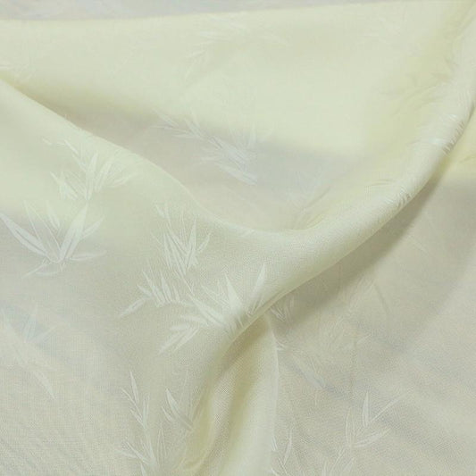 HLMILKBA - Handmade 19 Momme HUALUO Jacquard Mud Silk Rayon Blended Fabric (Openwork texture) - 138cm by the Yard