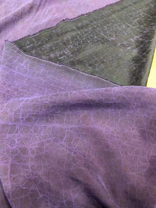 crack mud silk purple